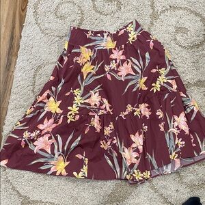 Floral A-Line Skirt